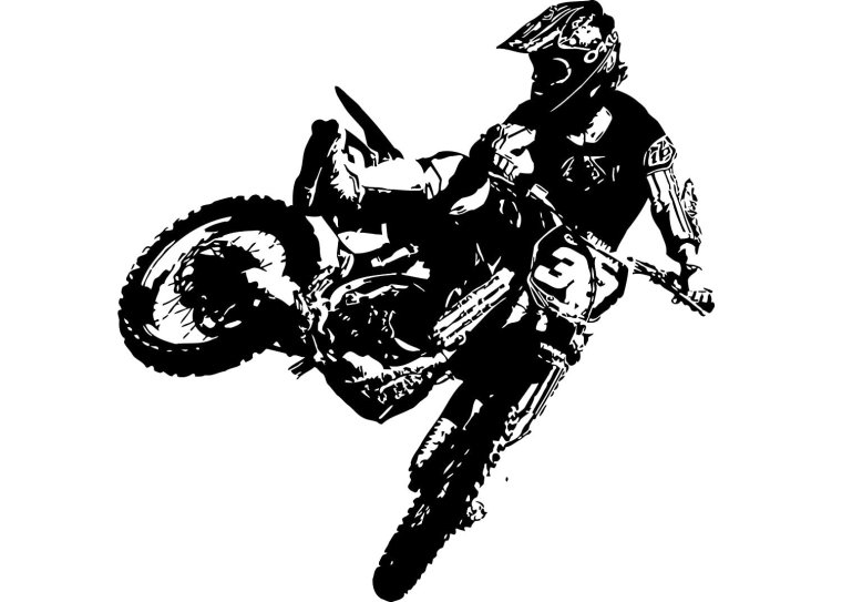Мотокросс байкер