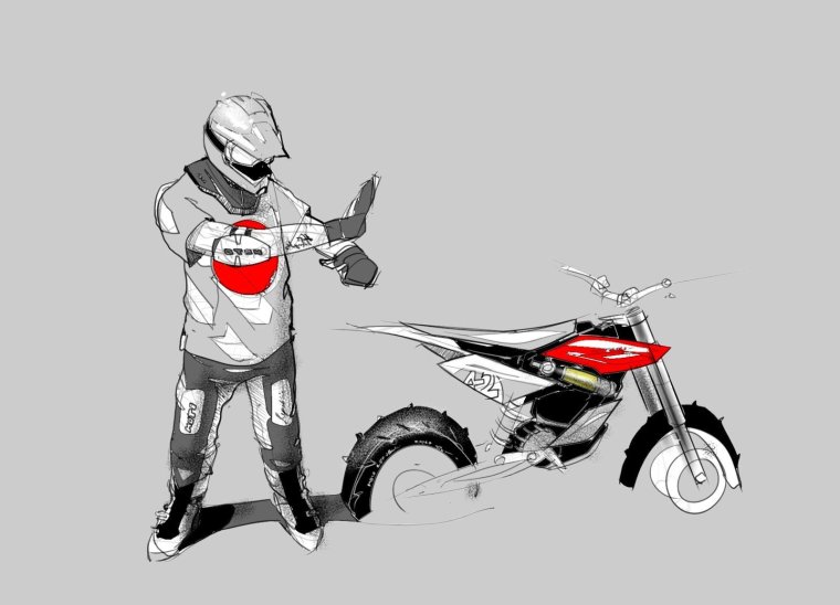 Арты с мотоциклами кроссовый