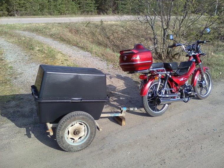 ИЖ С прицепом енот