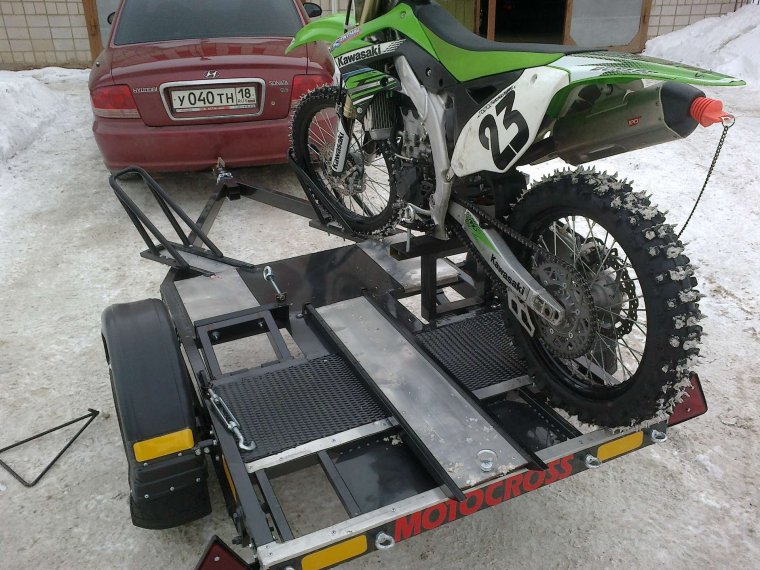 Крепление для перевозки мотоцикла