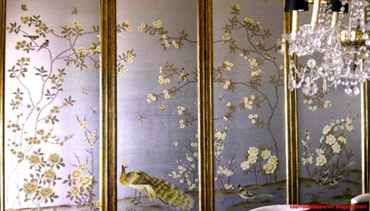 Китайская шелкография обои для стен китайская деревня