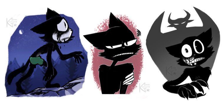 Черный кот Картун Кэт