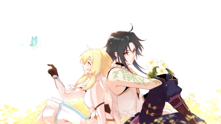 Сяо и люмин Геншин