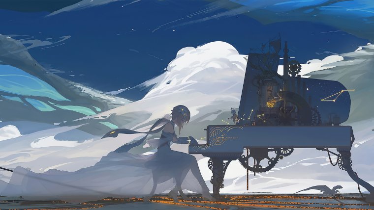 Атмосферные арты Геншин