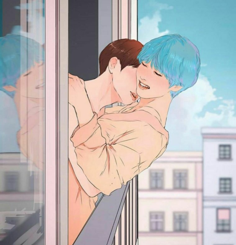 Чонгук Омега Тэхен Альфа арт