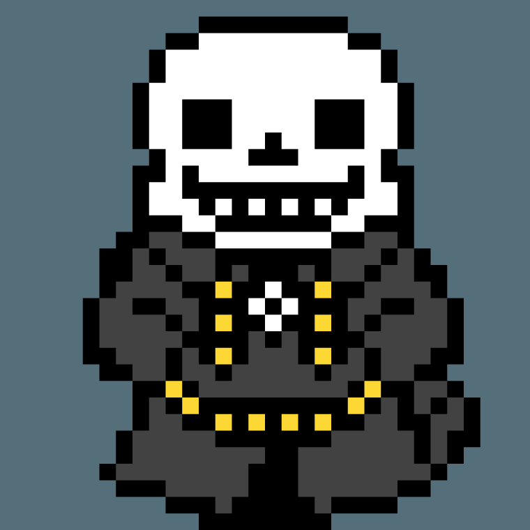 Рипер Санс пиксель арт