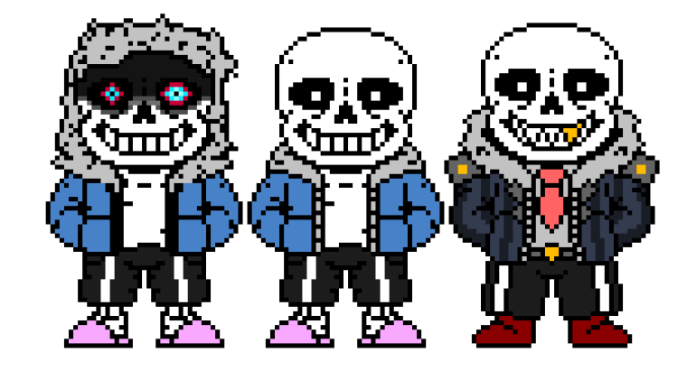 Санс пиксель арт