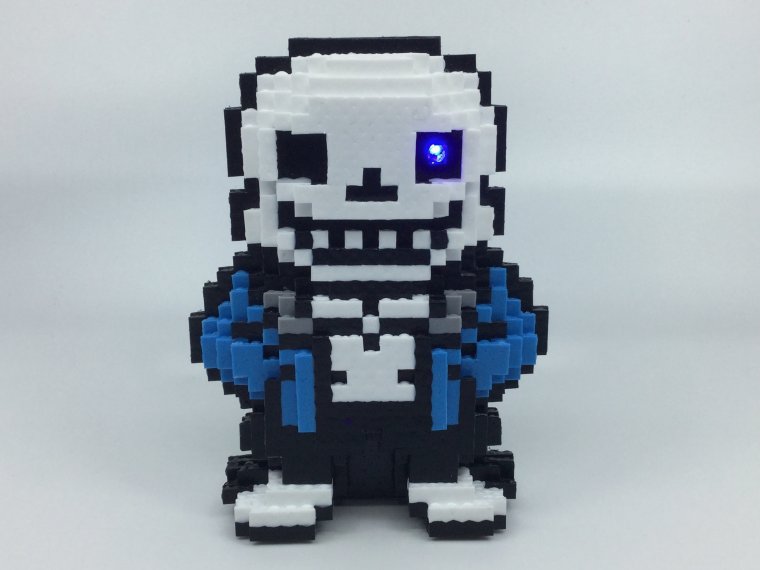 Пиксель арт Санс 3д