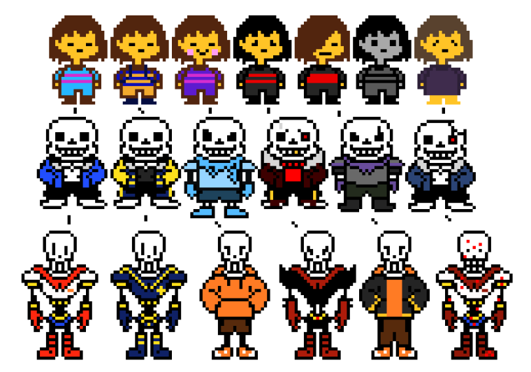 Санс Undertale пиксель