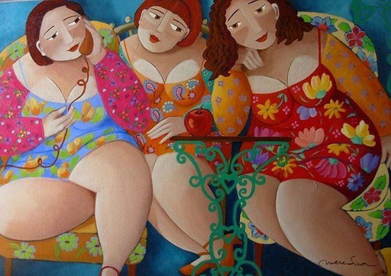 Три толстые женщины