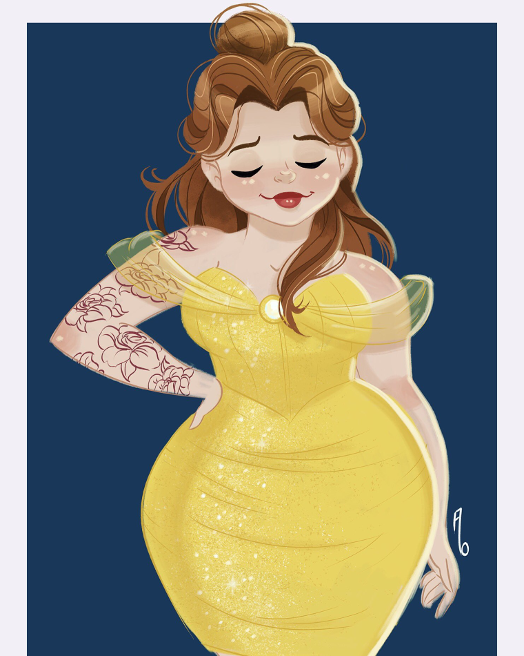 Толстая Дисней принцесса Дисней