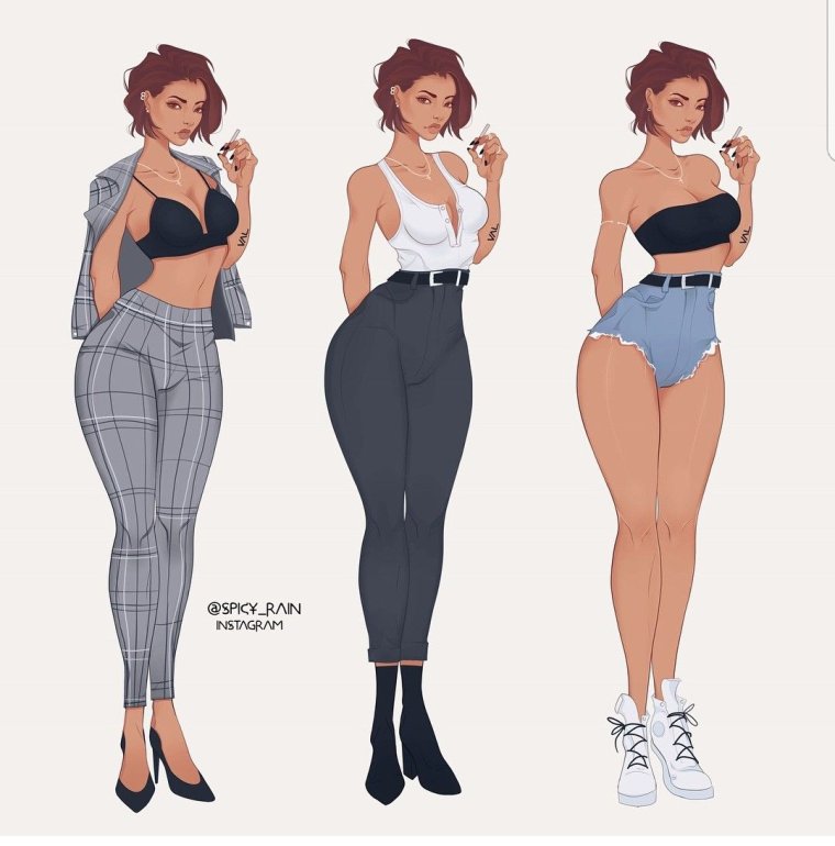 Референсы женской фигуры