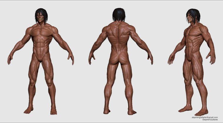 Титан Эрена в полный рост рост