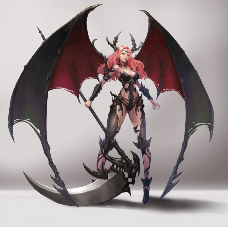 Аниме суккуб дьяволица