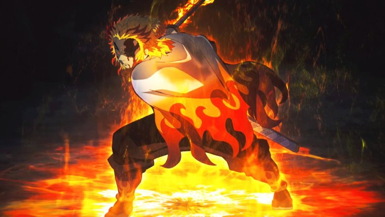 Demon Slayer Rengoku vs Akaza