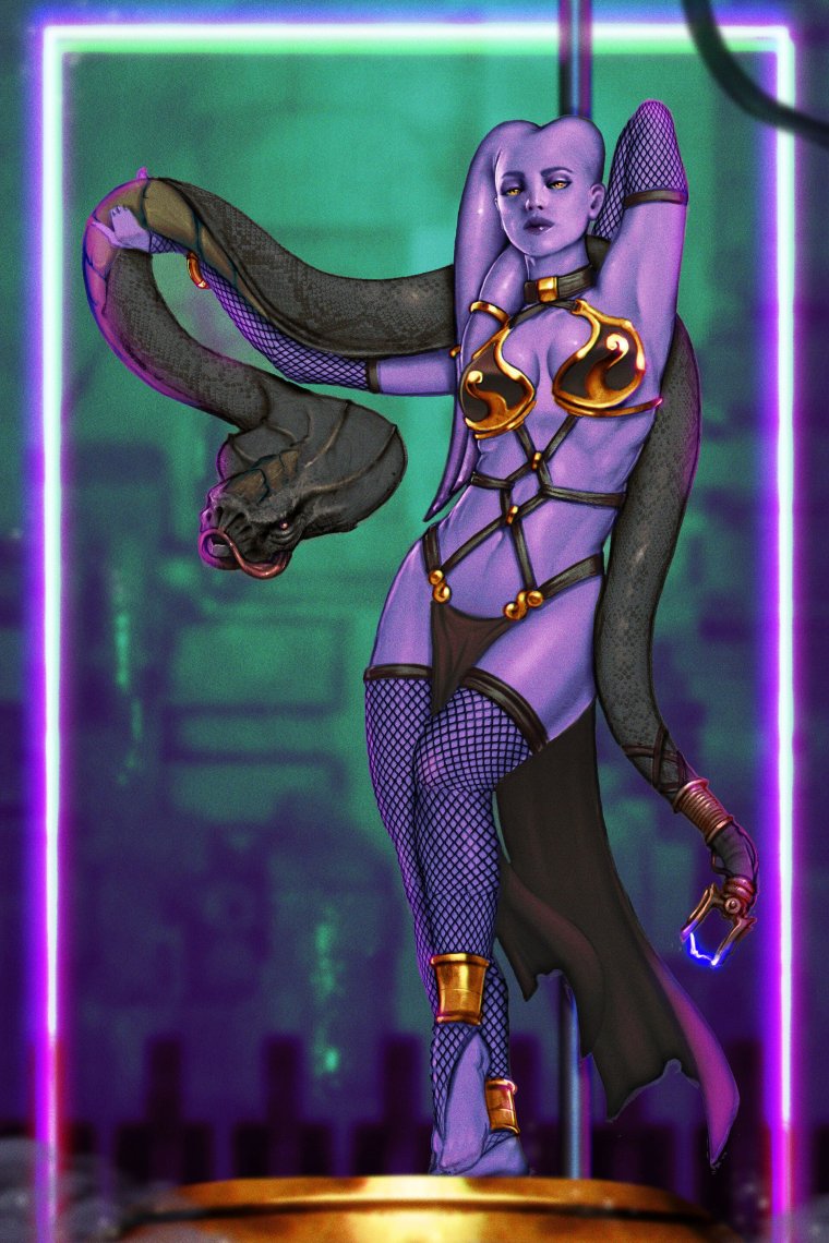 Star Wars Twi'lek танцовщица hentai