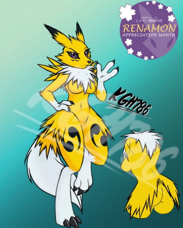 Фурри анальное отверстие renamon
