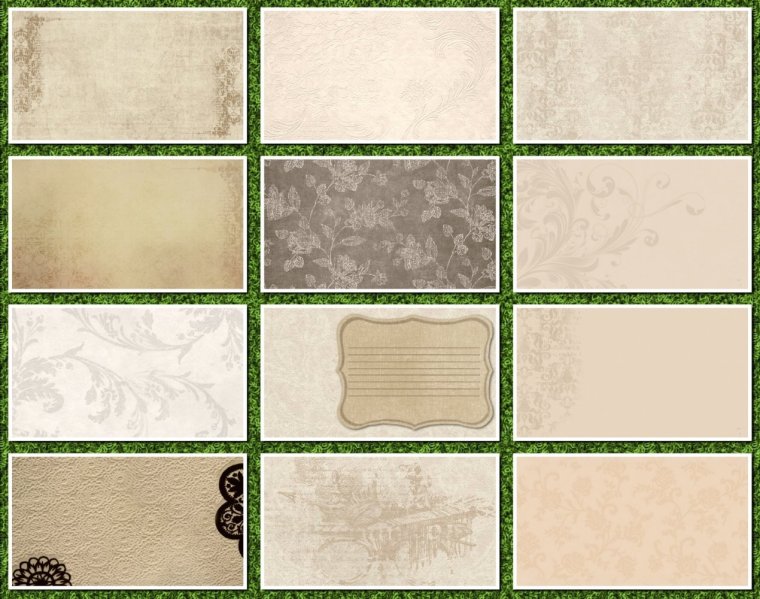 Пустые макет визитки