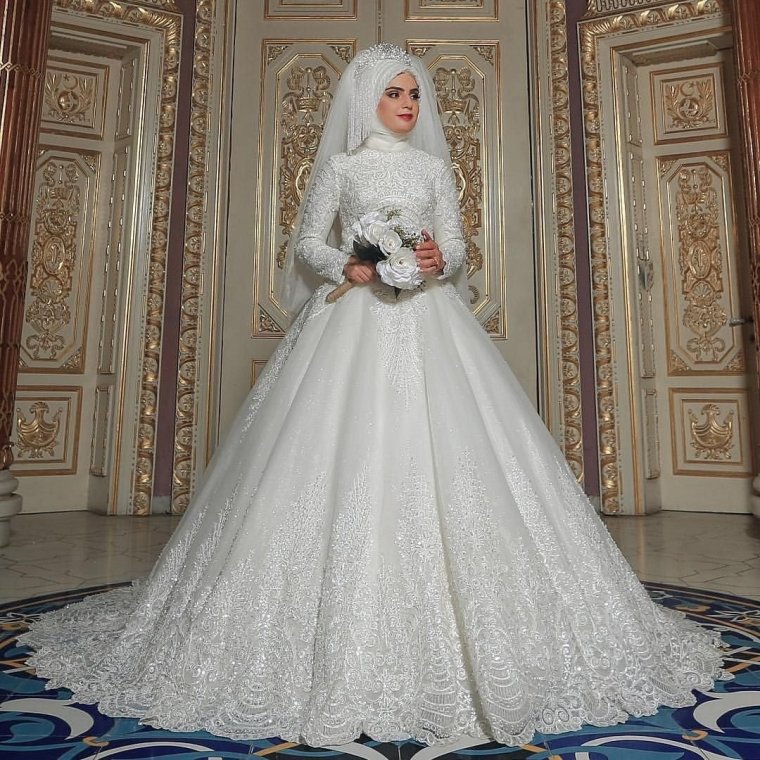 Самая красивая Свадебная платья мусульманские