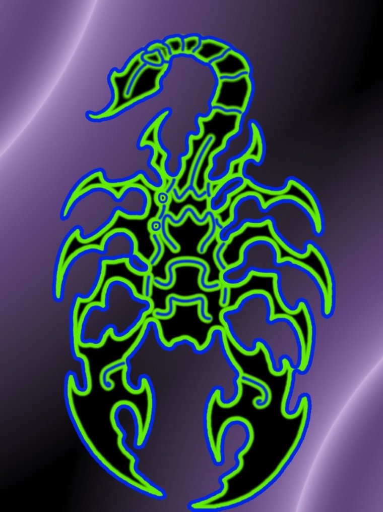 Скорпион абстракция