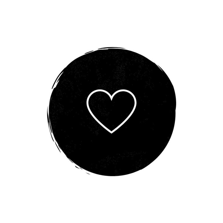 Значки для актуального в Инстаграм черные