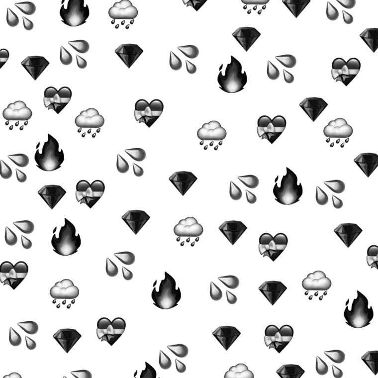 Фон сердечки черно белые