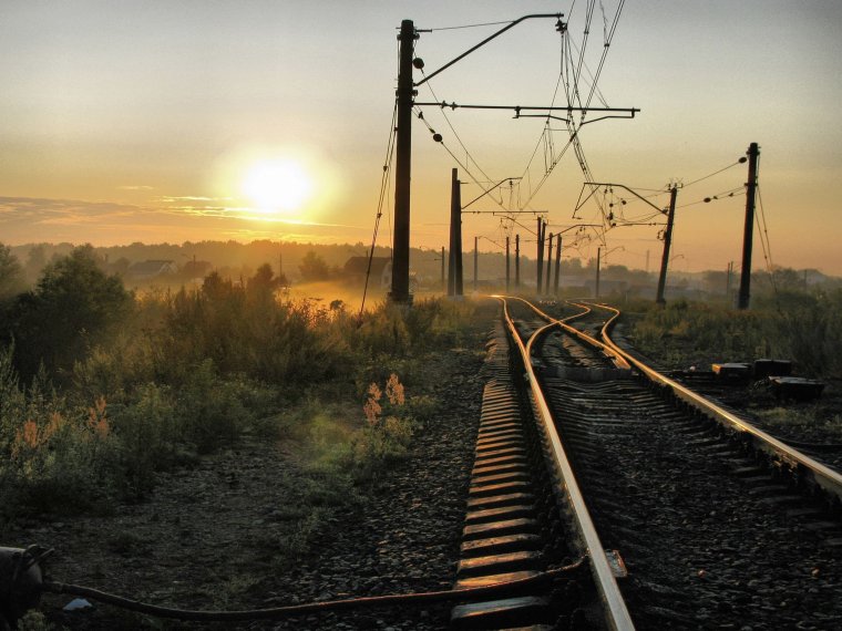 Железнодорожный пейзаж