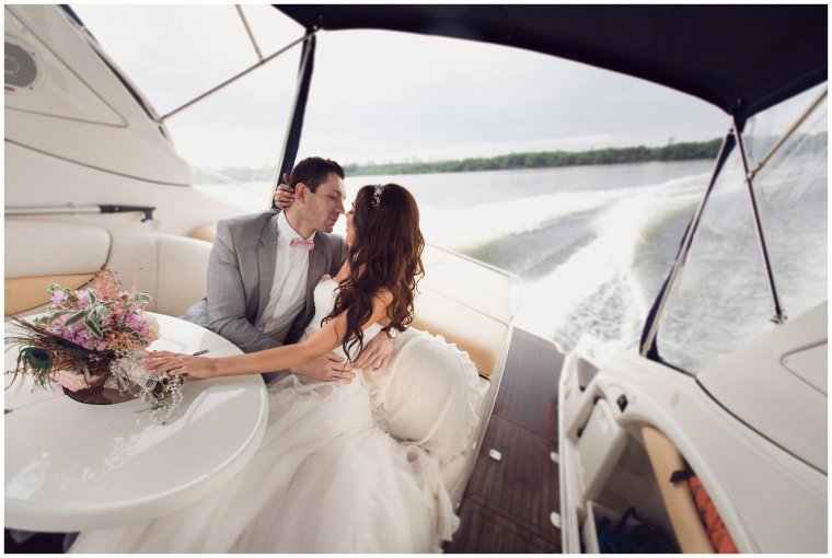 Свадебная церемония на яхте