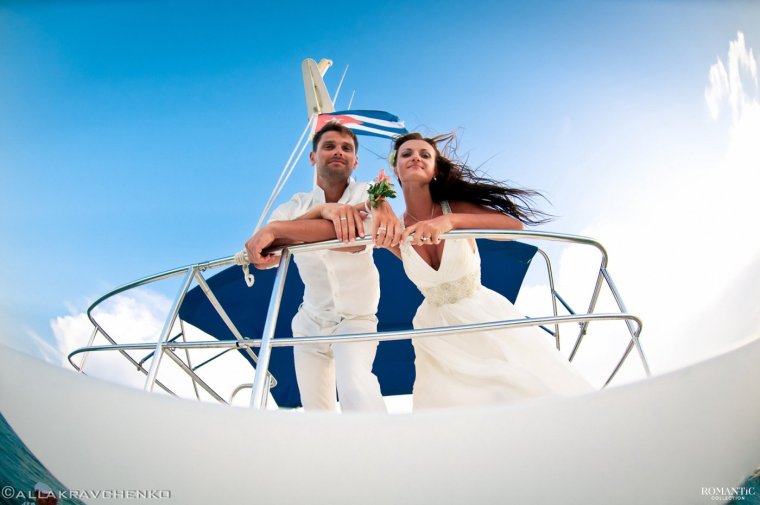 Свадьба на Кубе на яхте