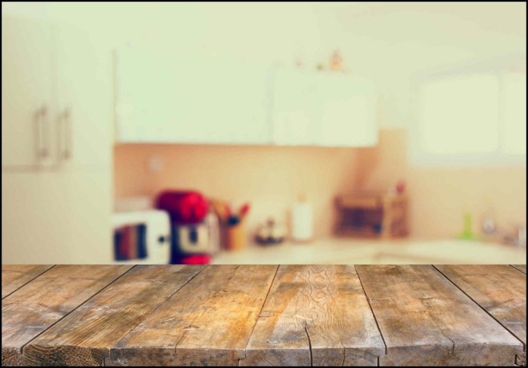 Задний фон кухня стол
