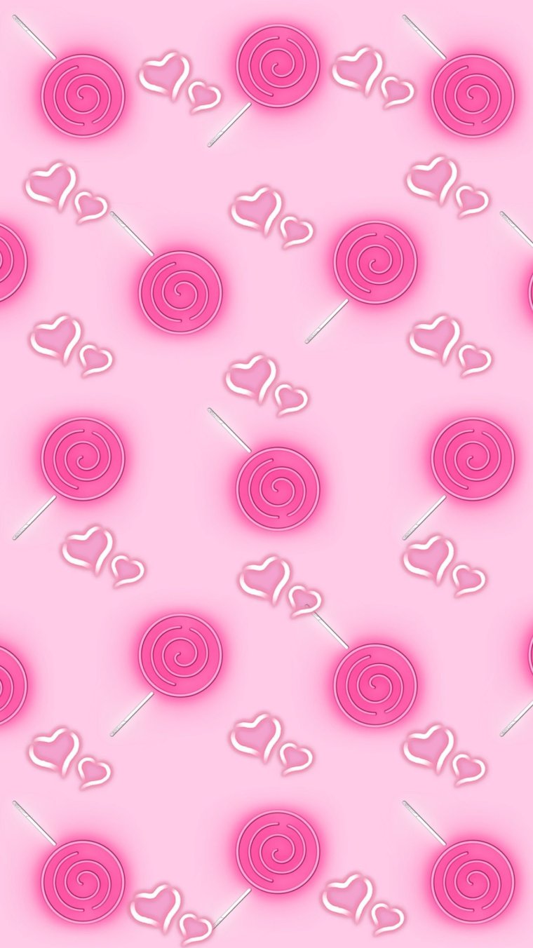 Милые розовые обои