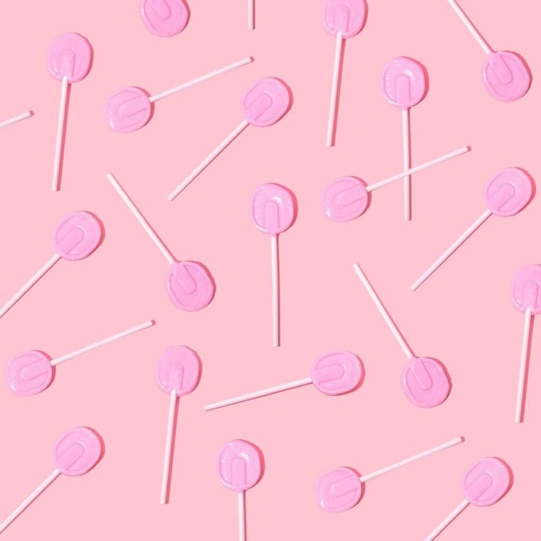 Розовые леденцы Эстетика