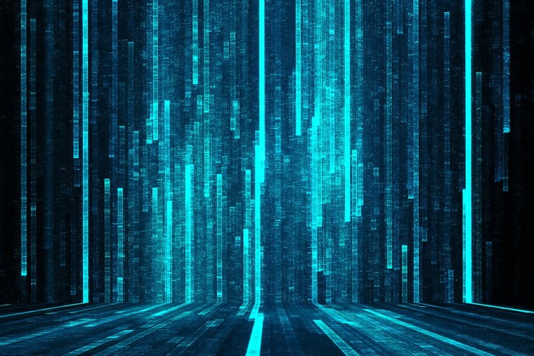 Матрица 101011010010101001010 синяя