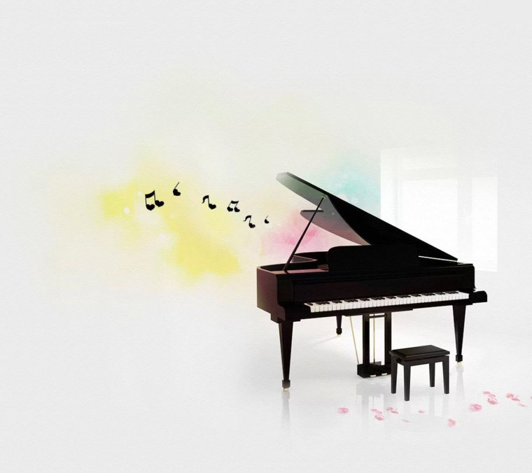 Фон с роялем для афиши