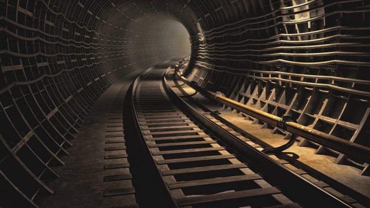 Тоннель метро Синема 4д