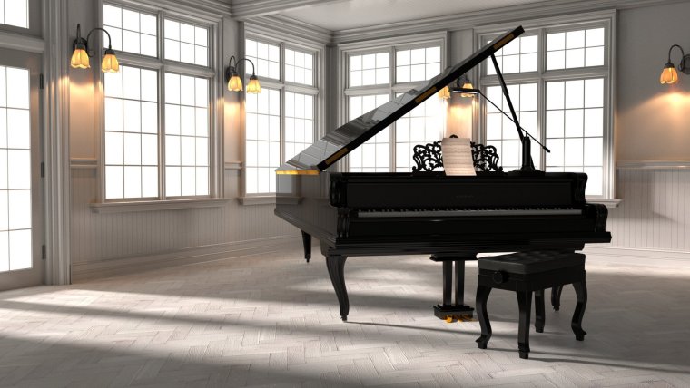 Красивый рояль