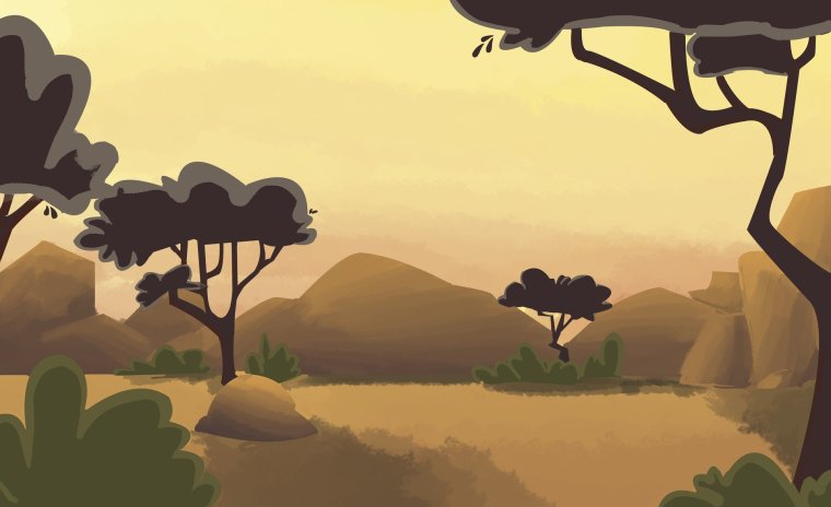 Саванна для детей без животных