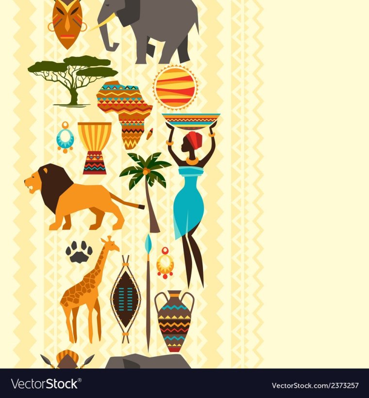 Фон для презентации в африканском стиле