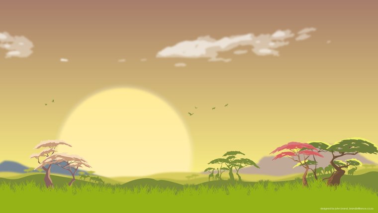 Пейзаж вектор