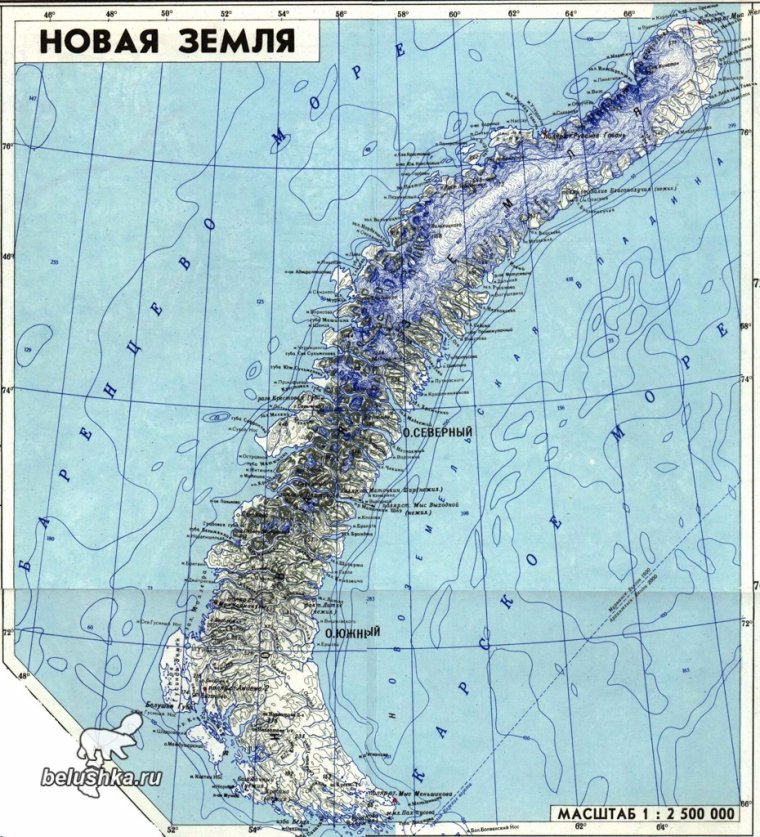 Остров Северный архипелаг новая земля