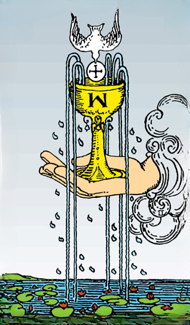 Туз кубков Таро Уэйта