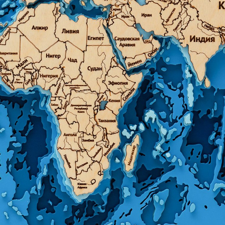 Карта глубин океана