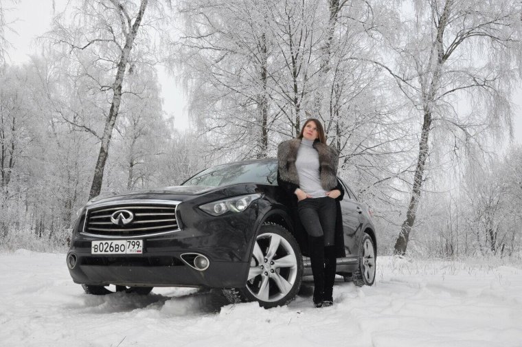Infiniti fx35 в снег