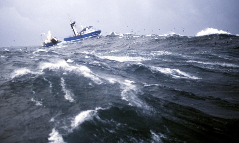 Траулеры в Беринговом море