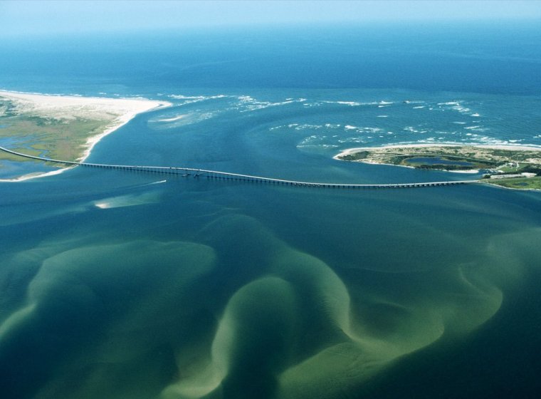 Хаттерас мыс на побережье Северной Каролины