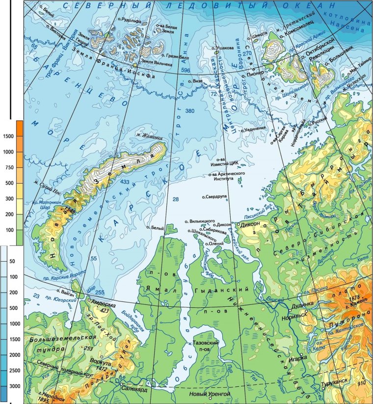 Крупные порты карского моря